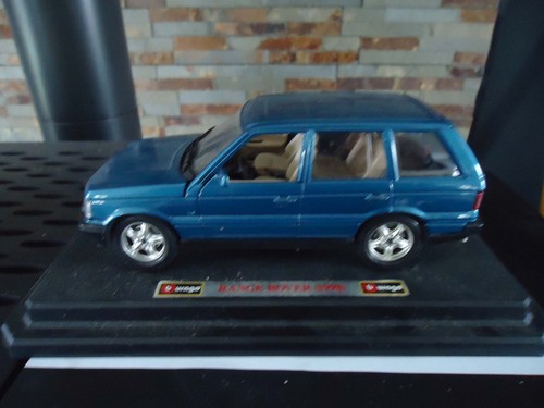 Burago range rover bleu - burago, 1/24