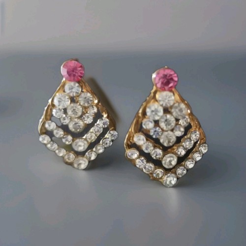 Orecchini triangolo strass - orecchini,