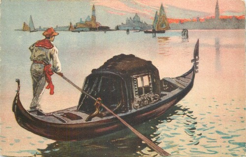 Cartolina italia tema vela - tema, e
