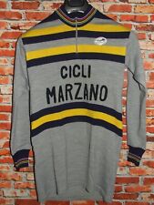 EROICA MARZANO MAGLIA SHIRT  BICI CICLISMO VINTAGE 70'S 50% LANA RICAMATA