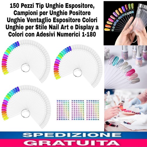 150pz tip unghie espositore - tip,