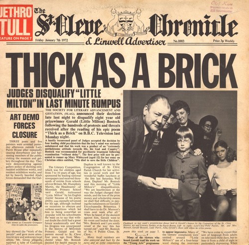 Jethro tull thick - thick, brick