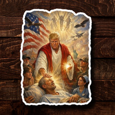 Adesivo Trump Gesù AI