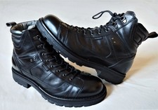  STIVALETTI NERO GIARDINI PELLE NERA UOMO N41 