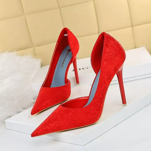 Decolte rosse punta con - decolte,