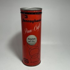 Palla da tennis vintage anni '50 SIGILLATA chiave vento latta Pennsylvania PENN-CRAFT TUF-NAP 
