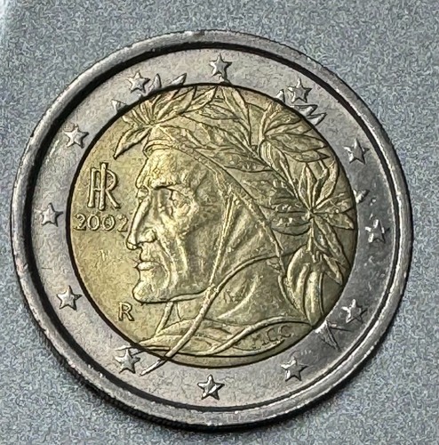 Moneta euro bimetallica 2002 - moneta,