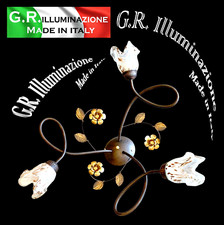 PLAFONIERA IN FERRO BATTUTO 3