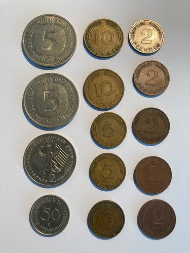 Monete germania anni 50 - monete,