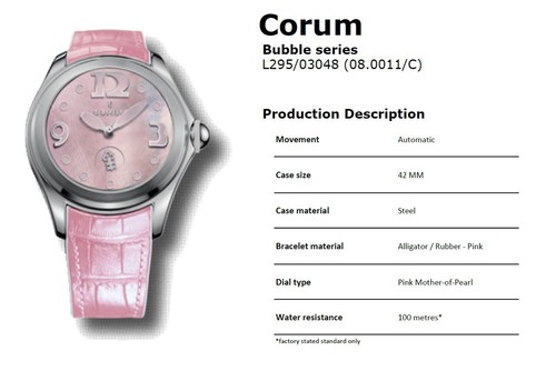 Corum bubble edizione speciale - bubble,