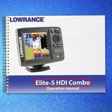LOWRANCE Navico Elite 5 HDI Combo Instruction User Manual TOUGH BINDING