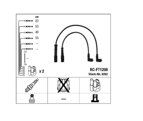 Kit cavi candele accensione - kit,