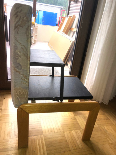 Sgabello pedana scala legno