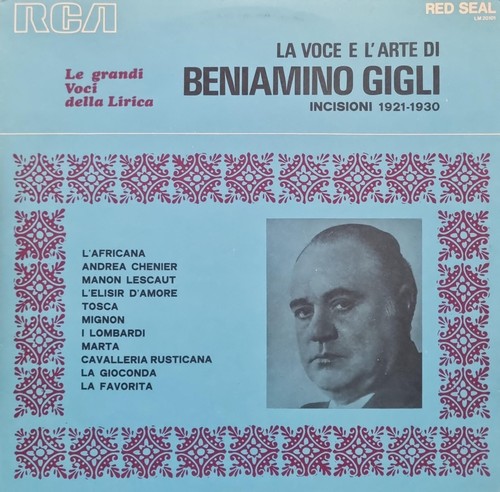Beniamino gigli voce - la, e