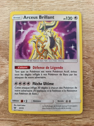 Carte pokemon arceus brillant - carte,