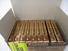 Scotch XS II-S nastri audiocassette vuoti 90 min tipo II cromati confezione da 9 nuovi
