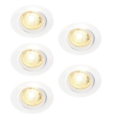 5 X Nordlux LED Incasso Ottante (Costellazione) Bianco Tondo Schenkbar 4,8W GU10