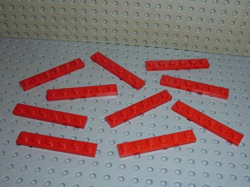 Lego red plate - x,