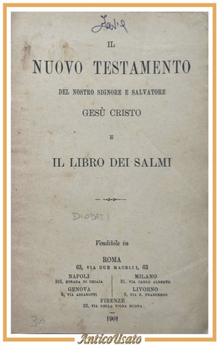 Nuovo testamento del nostro - il,