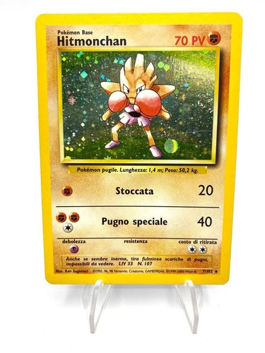Carta pokémon hitmonchan holo - carta,