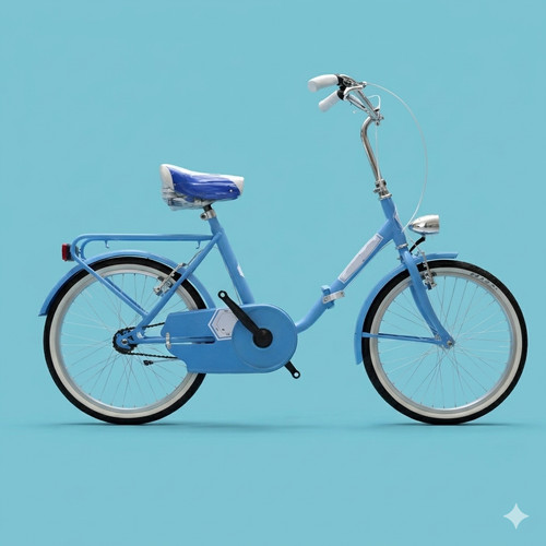 Bici pieghevole celeste - 20,