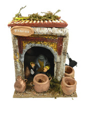 Stagnino in Movimento + Luce Cm 17x17x18h Pentolaio Pastori Movibili Presepe