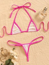 Top e perizoma bianco con