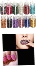 12 bottiglie nail art perline