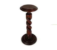 Open Barley twist Pedestal Plant stand Gorgeous Rare Barn style Bonsai table vin