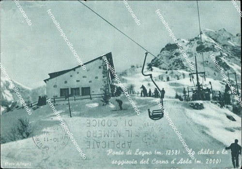 Bs441 cartolina ponte legno - cartolina,