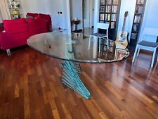 TAVOLO ELLITTICO IN CRISTALLO TEMPERATO  "Taiyo 72 di Reflex Angelo"cm.200x120