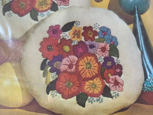 Cuscino fiori felici kit - cuscino,