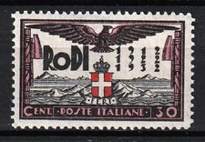 Italia-Colonie 1932 Egeo Ventennale-Decennale Occ. Fascista c30 Mnh** Sassone 69