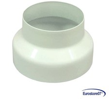RIDUZIONE  TUBI STUFA  - CAPPA ASPIRANTE - CALDAIA BIANCO LUCIDO  - ø cm.13/12