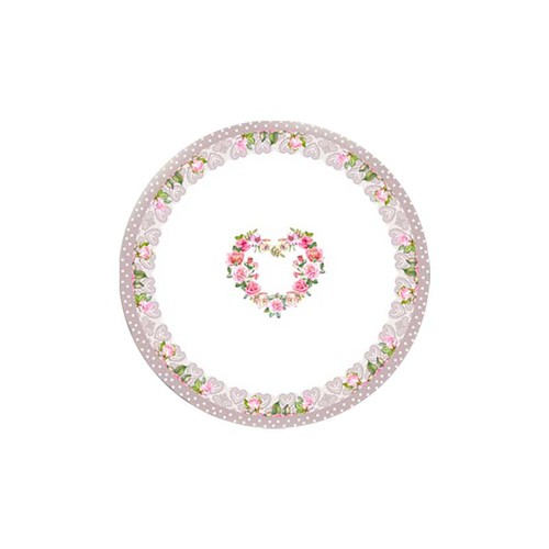 Arca piatto piano shabby heart - shabby,