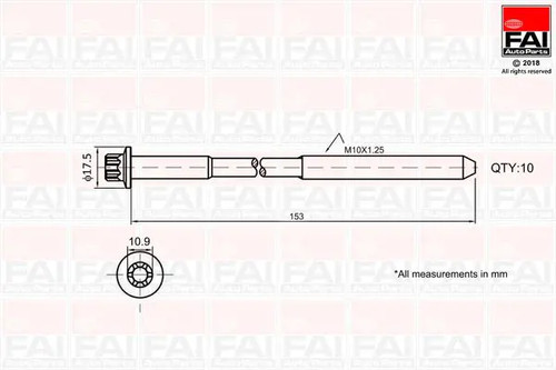 Kit viti testa - , torx