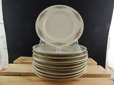 PREZIOSO VINTAGE SERVIZIO TAVOLA 10 PIATTI PIANI PORCELLANA SCHERZER BAVARIA 