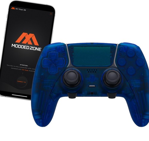 Controller clear blue edge - clear,