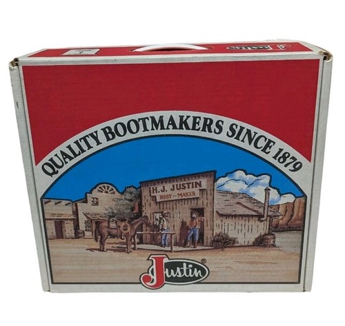 Vintage justin cowboy boot box - vintage,