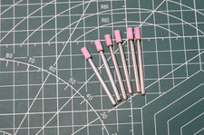 MOLA corindone rosa 4x10 gambo 3mm *lotto 6 pezzi*