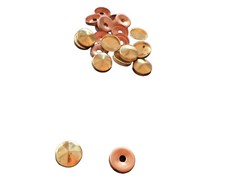 Borchia Copri Vite Copriviti a Piramide in Ottone Lucido mm. 18 Pz.24 VITEL