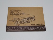 ALFA ROMEO ALFA 6 2.5 LIBRETTO