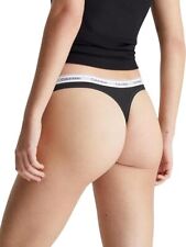 Calvin Klein mutande slip nero  perizoma donna set 3-pack  cotone elasticizzato