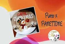 NATALE PIATTO PANETTONE MERRY