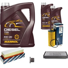 Bosch pacchetto ispezione 7 L Mannol Diesel TDI 5W-30 per BMW X5 xDrive25d