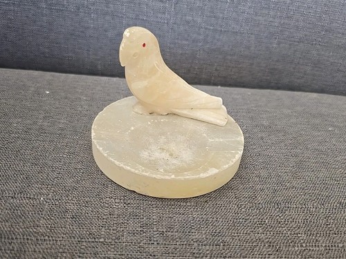 Vintage alabaster ash tray - ash,