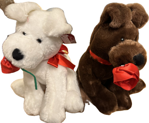 2pz peluche san valentino cane - peluche,
