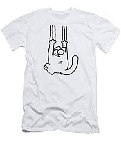 Shirt bianca caricatura - t-shirt,
