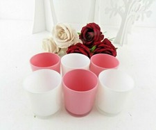 30 bicchieri vetro rosa e