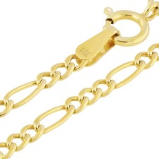 14K Oro Giallo 2mm Figaro